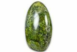 Polished Free-Standing Green Pistachio Opal - Madagascar #361536-1